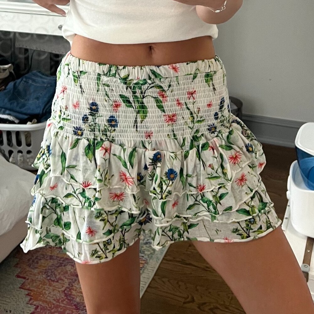 dra los angeles floral skirt